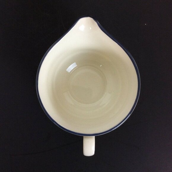 Lenox Chinastone Poppies On Blue Creamer Vintage 90s - Picture 5 of 6